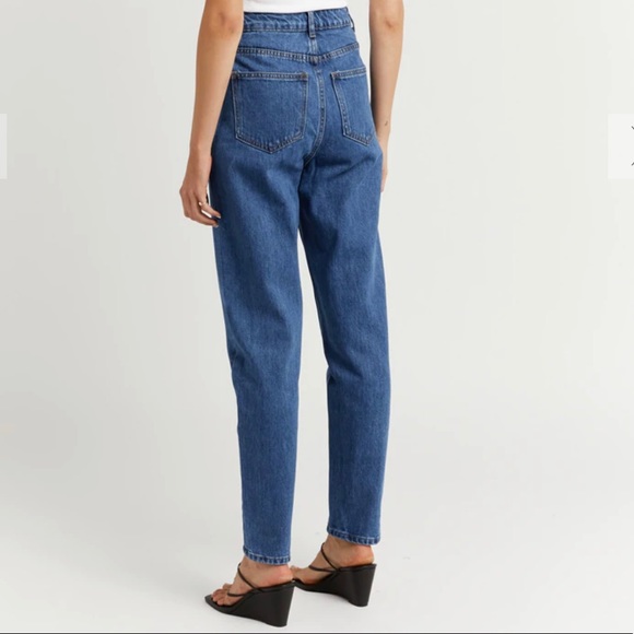 ELLIS DARK BLUE MOM BUTTON JEAN - Picture 5 of 8